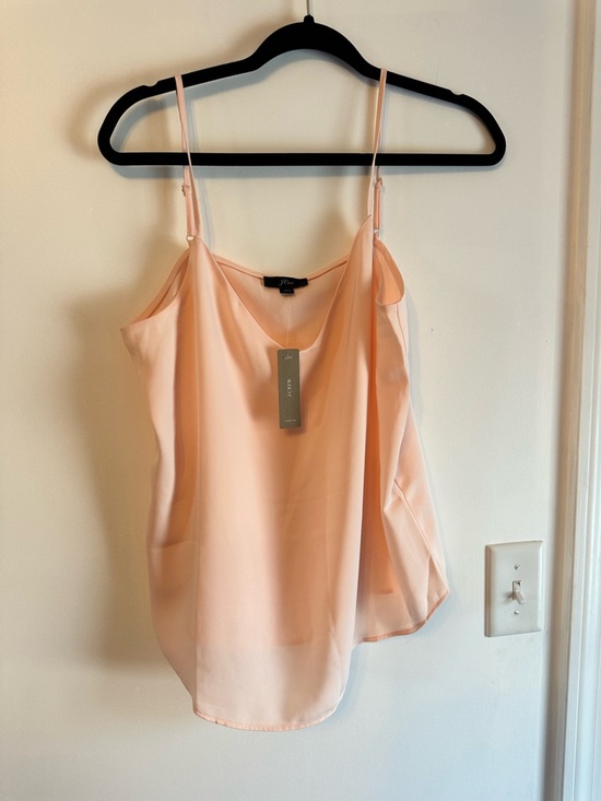 J. Crew Tops - J. Crew Peach Satin Camisole with Adjustable Straps